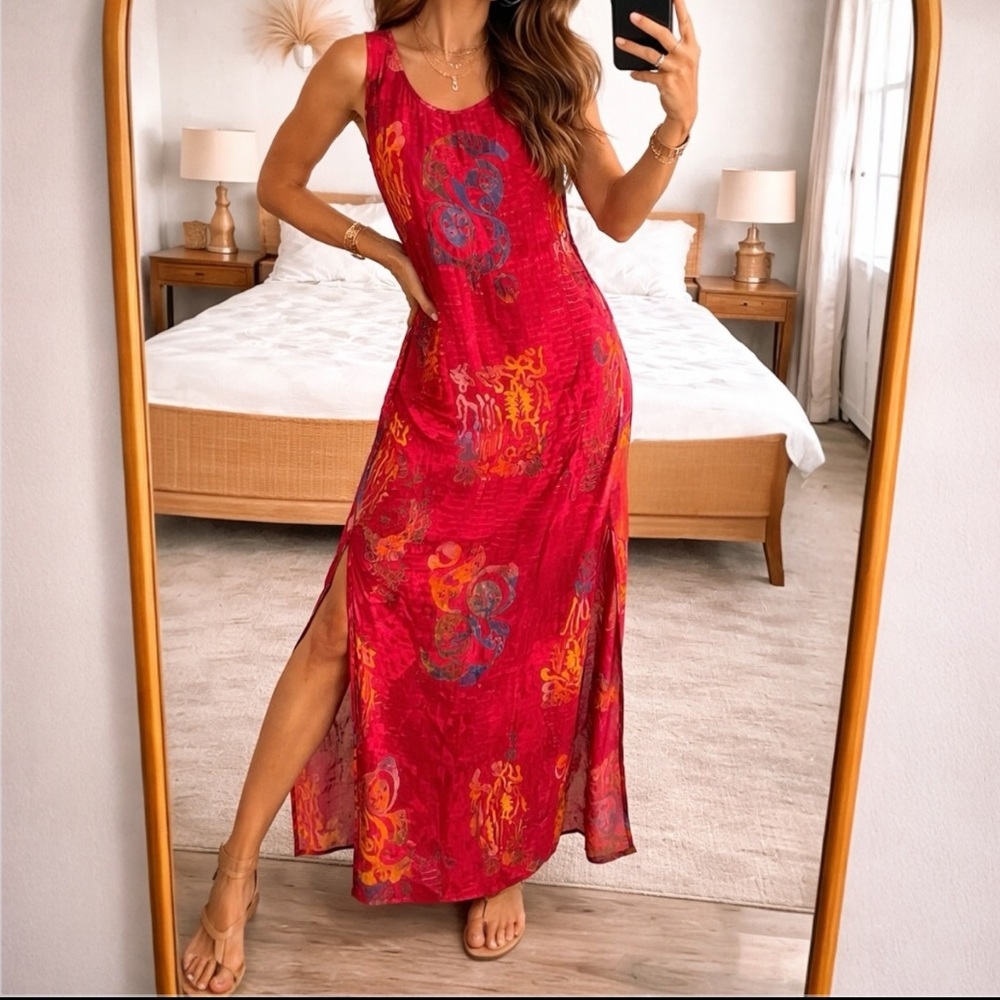Vintage Hawaiian Maxi Dress | Resort Wear